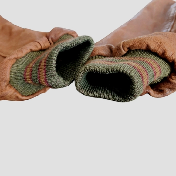 Golden Bear Vintage Men’s Varsity Bomber Loden Stripe Knit Jacket Size Large - Picture 9 of 17